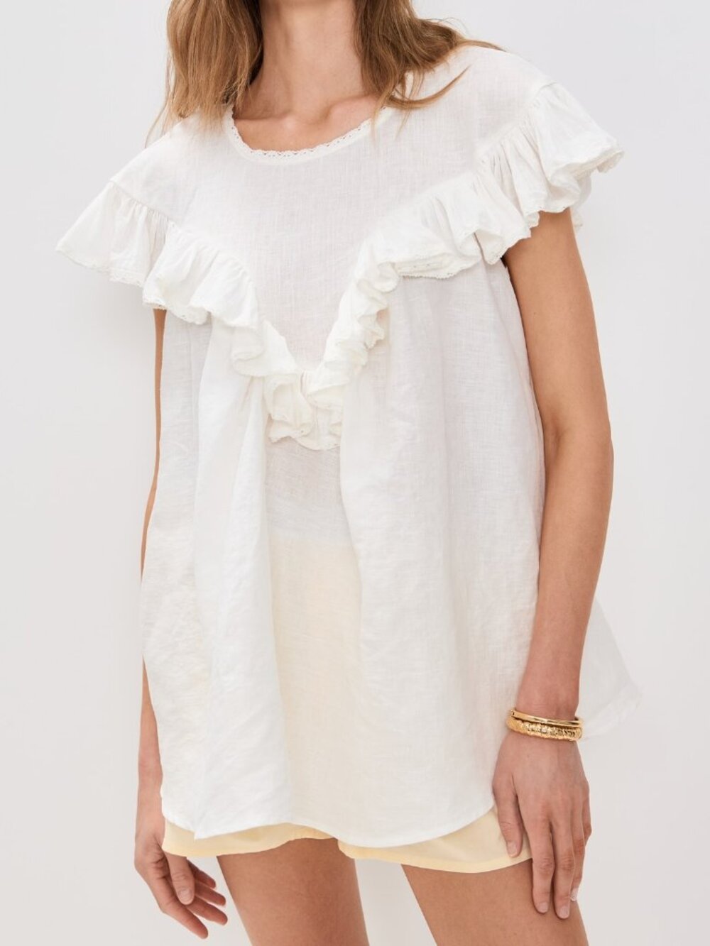 VRG GRL Viola Linen Tunic  Viola Linen Tunic AU 8 US Small